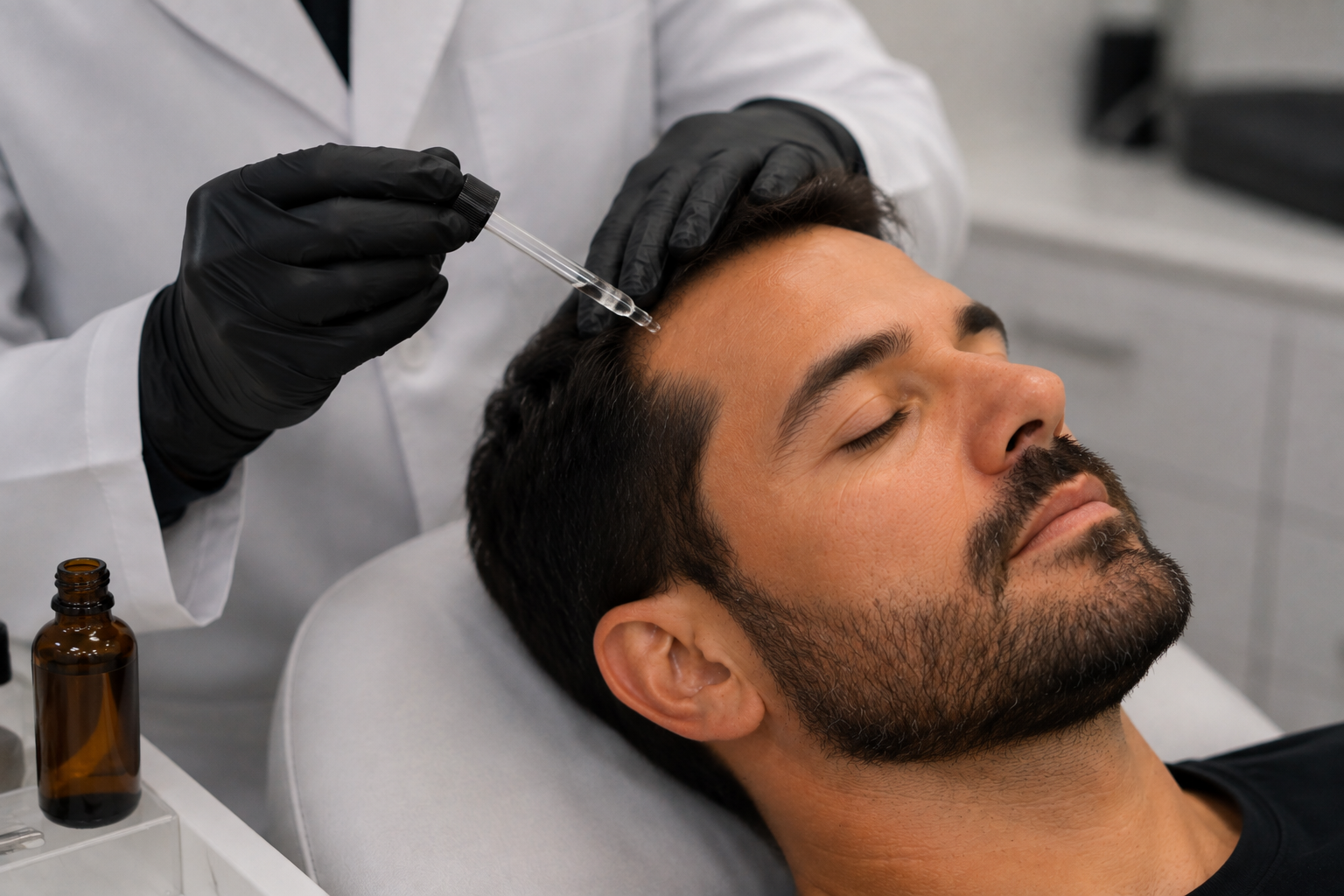 Terapia capilar regenerativa no couro cabeludo masculino